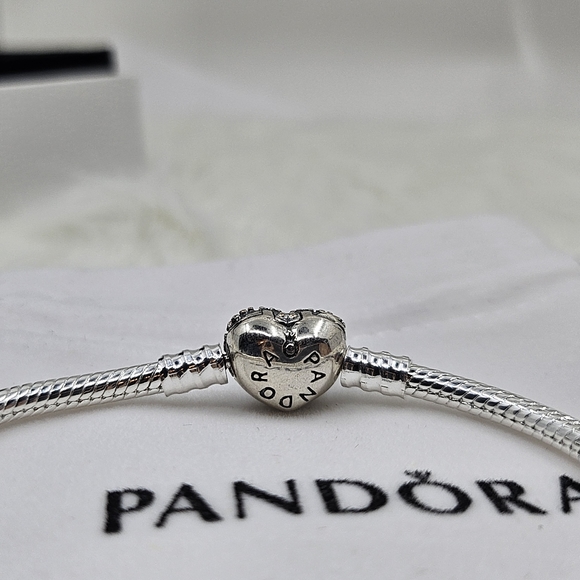 Pandora Heart ❤️ snake chain bracelet. - Picture 3 of 7
